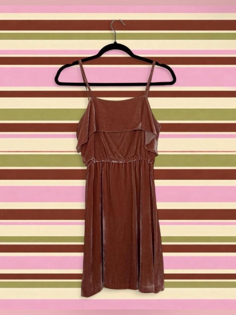 Alice + Olivia Velvet Spaghetti Strap Dress - Size 0
